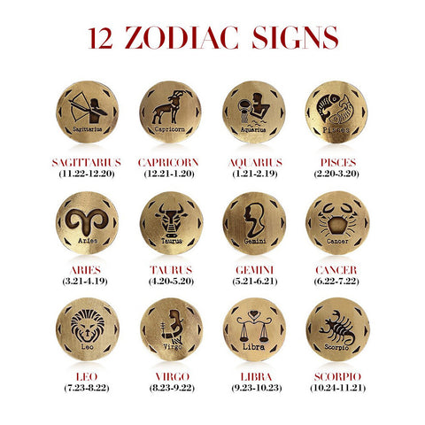 Genuine Zodiac Sign Bracelet
