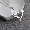 Heart-shaped Musical Note Pendant