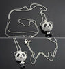 Women's Panda Rhinestone Vintage Chain Necklace
