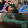 Handmade Comfy Mermaid Tail Blanket