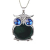 New Fashion Charms Crystal Owl Rhinestone Gem Necklace
