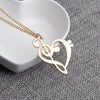 Heart-shaped Musical Note Pendant