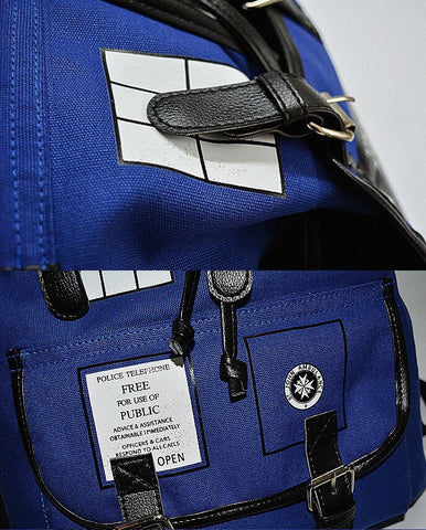 Doctor Who Tardis Style Canvas Backpack