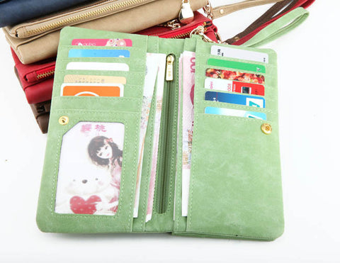 Women's Stylish Polish Leather Purse / Wallet