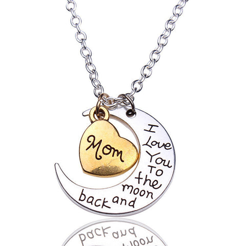 Love you to the Moon and back - Necklace / Pendant.