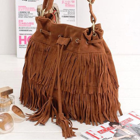 High Quality Tassel Women Shoulder Bag