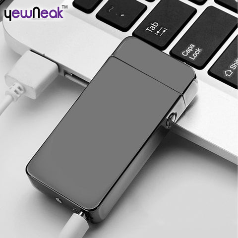 USB Electric Dual Arc Metal Flameless Rechargeable Torch