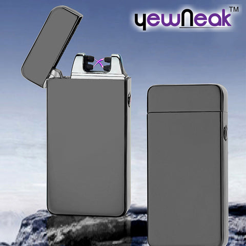 USB Electric Dual Arc Metal Flameless Rechargeable Torch