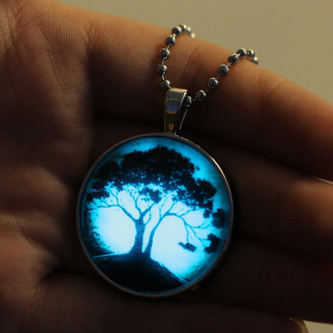 Glowing Pendant Necklace tree of life