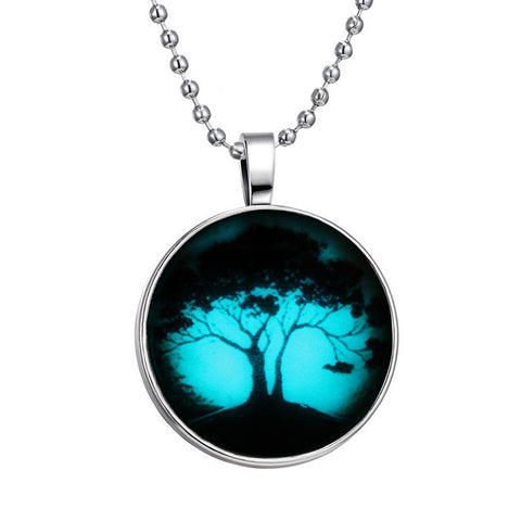 Glowing Pendant Necklace tree of life