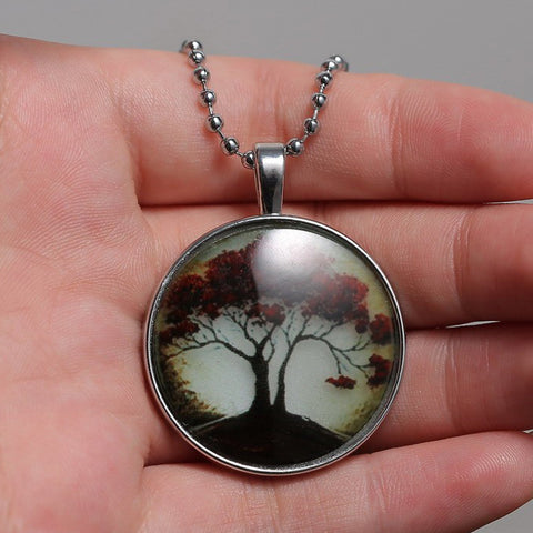 Glowing Pendant Necklace tree of life