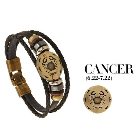 Genuine Zodiac Sign Bracelet