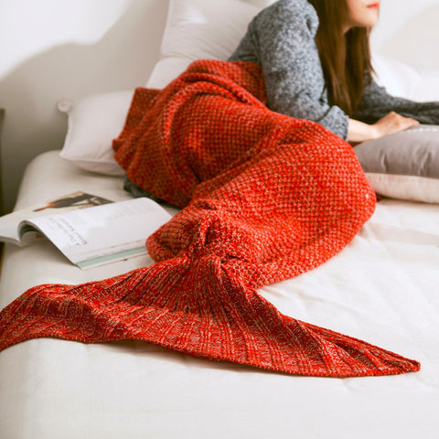Handmade Comfy Mermaid Tail Blanket