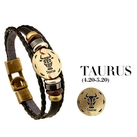 Genuine Zodiac Sign Bracelet