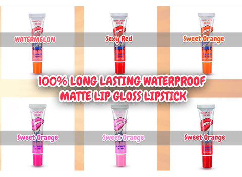 100% Long Lasting Waterproof Matte Lip Gloss Lipstick