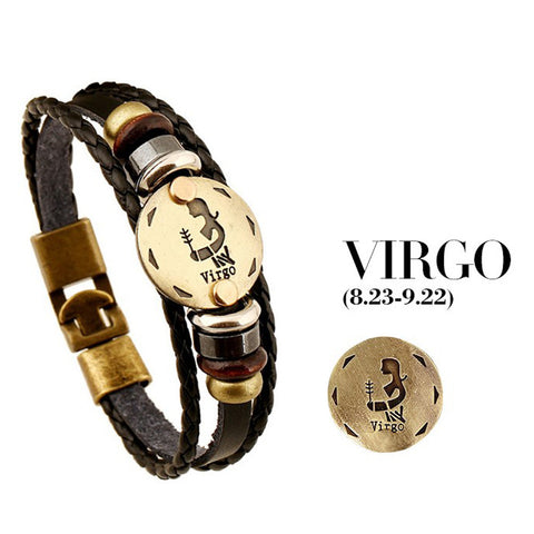 Genuine Zodiac Sign Bracelet